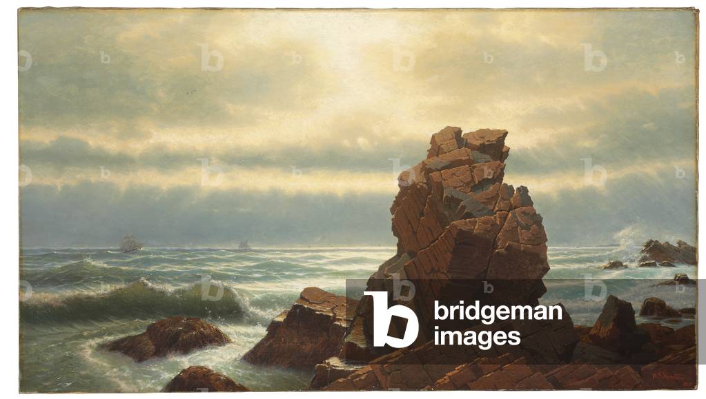 Pulpit Rock, Nahant, 1865 (oil on canvas)