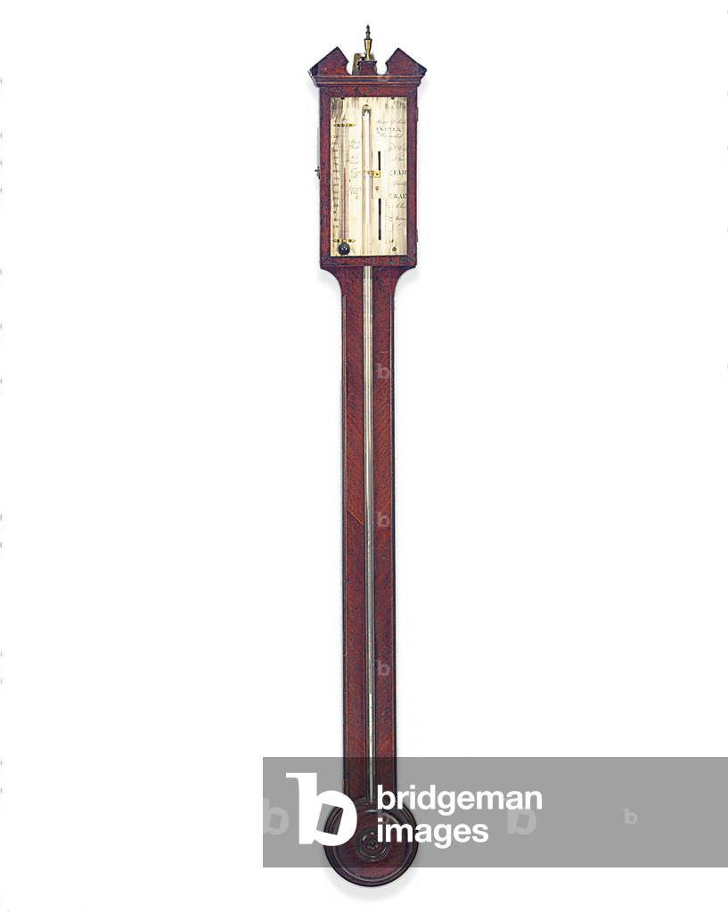 Regency stick barometer, Maggi & Ortelli, Exeter, c.1820 (mahogany, glass & metal)