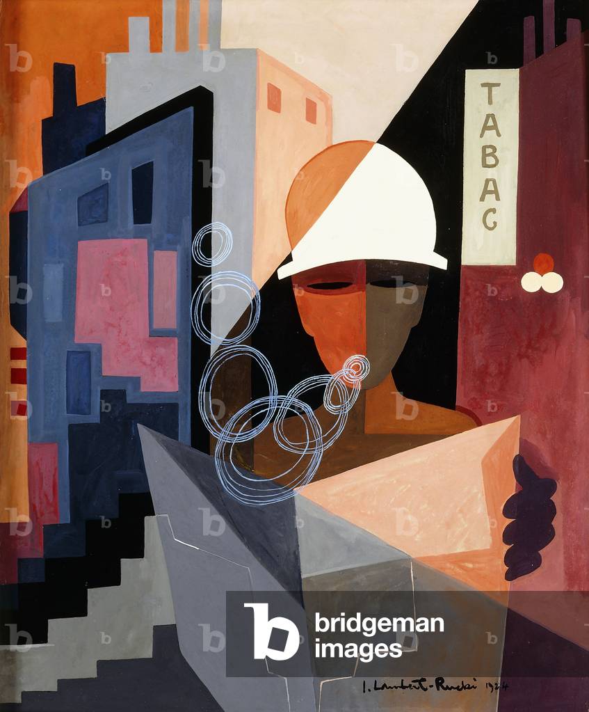 Tabac, 1924 (oil on board, framed)