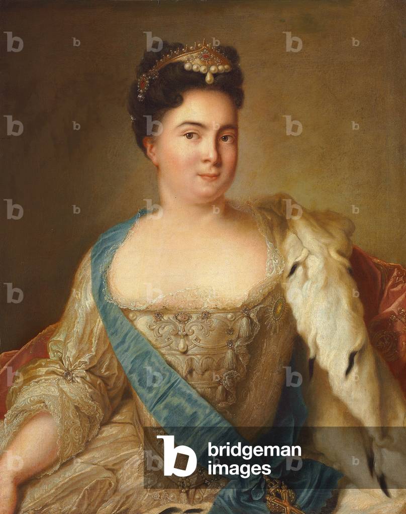 Portrait of Empress Catherine I (1684-1727),  (oil on canvas)