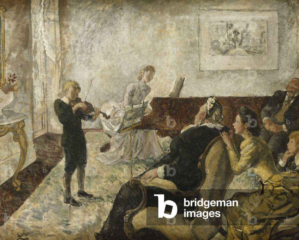 The Recital, (oil on canvas)