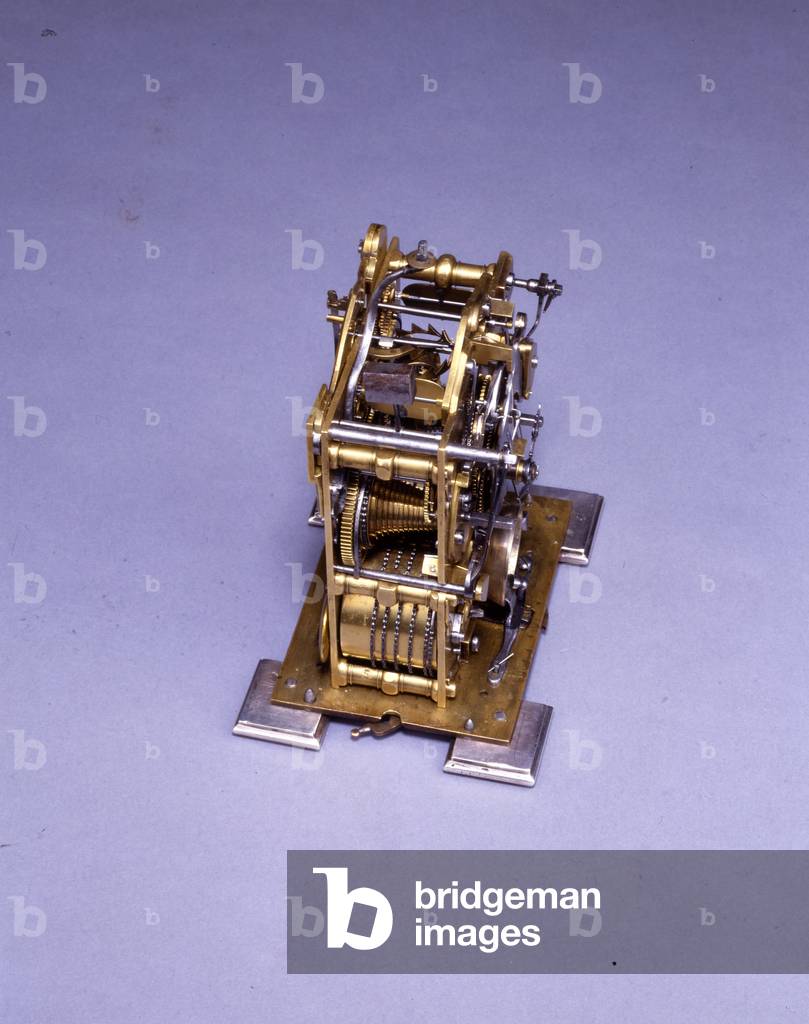 Miniature striking bracket clock, no. 222, c.1695 (metal) (see also 834228-31)