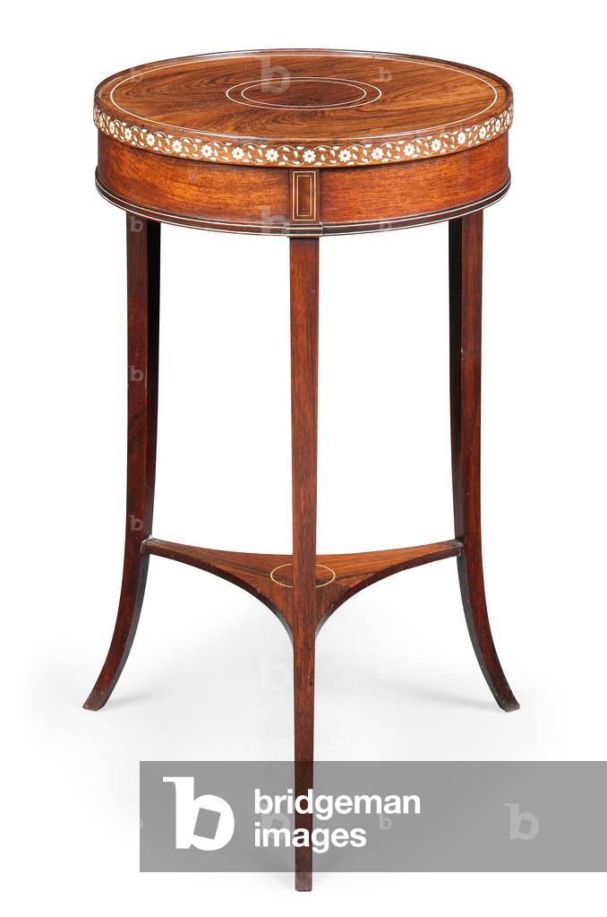 Victorian inlaid occasional table, c.1880 (rosewood & ivory)