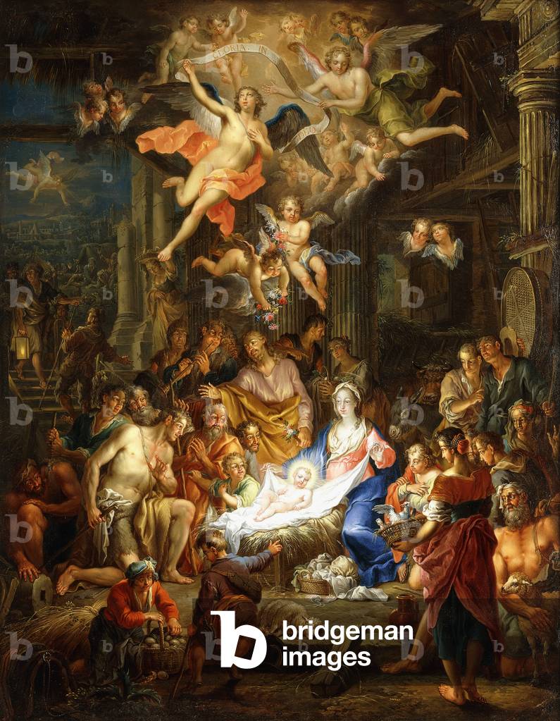 The Nativity,  (oil on copper)