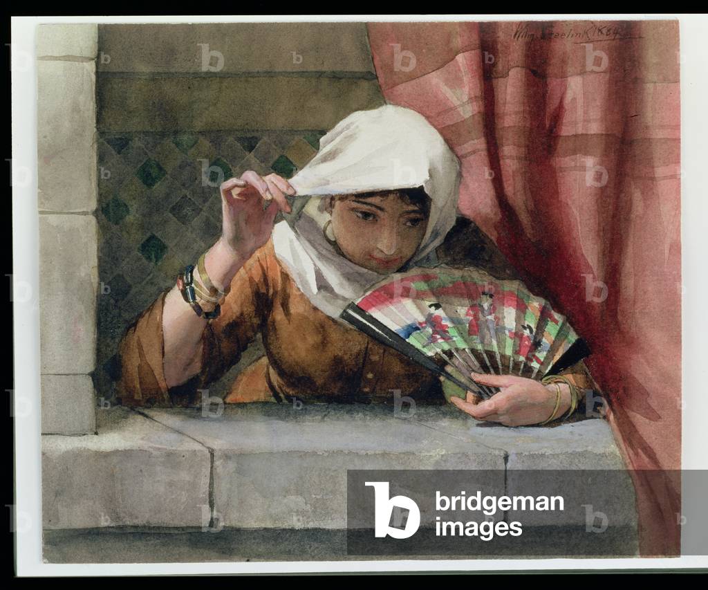 A Spanish Beauty, 1884 (w/c on paper)