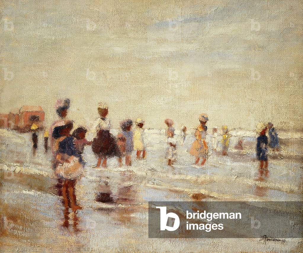 The Bathers,  (oil on board)