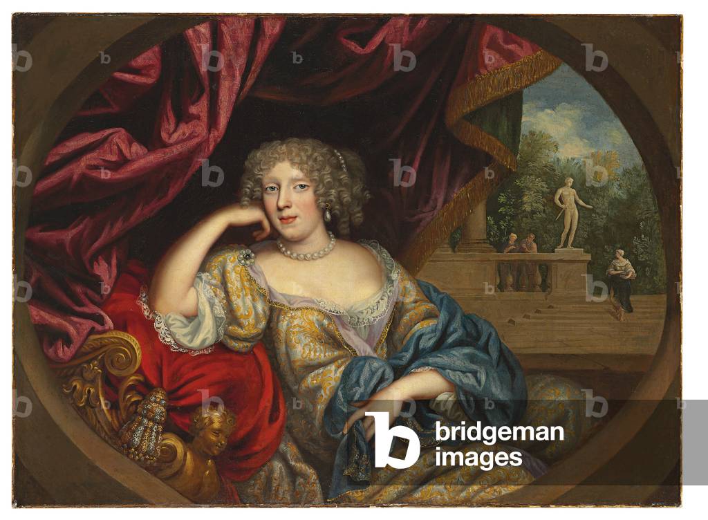 Portrait of a lady (oil on canvas)