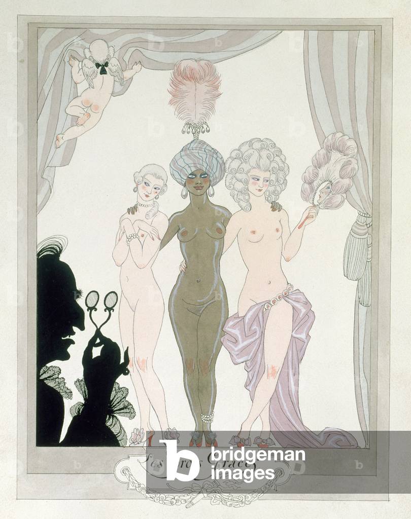 The Three Graces (Stift, Tinte und w/c auf Papier)