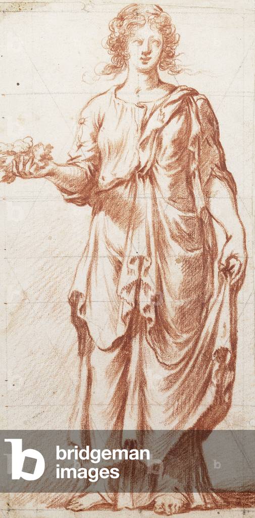 A standing Allegorical Figure (red chalk)
