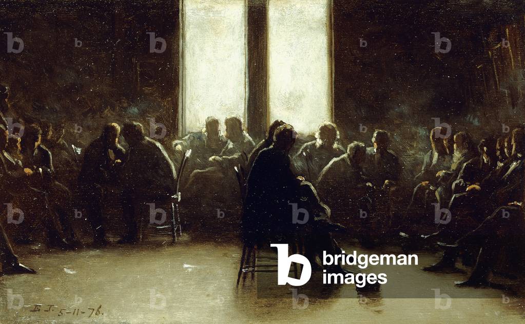 Study for The Nantucket School of Philosophy, 1876 (oil on board)