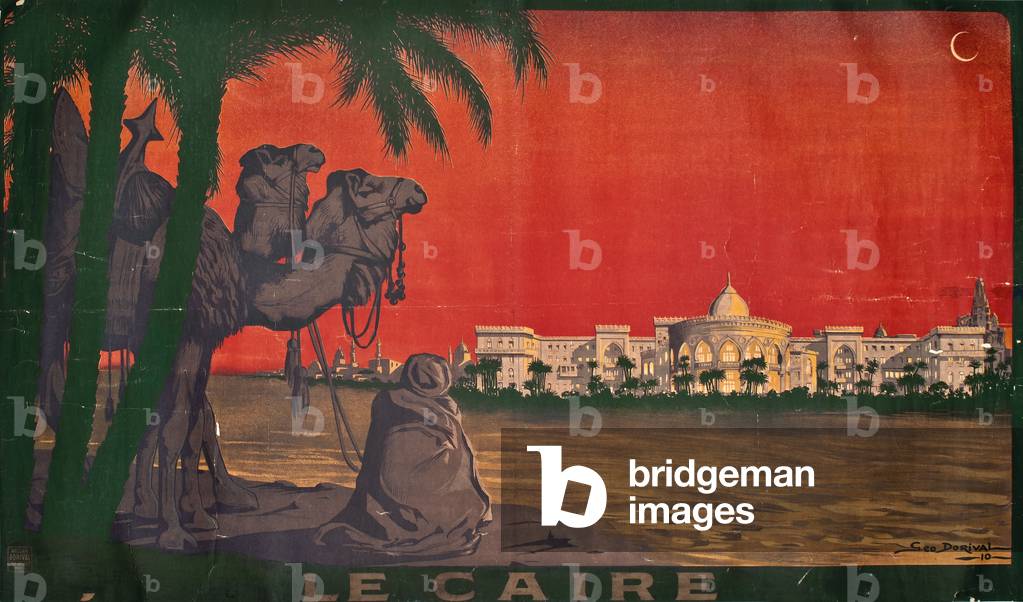 Le Caire, 1910 (colour litho)