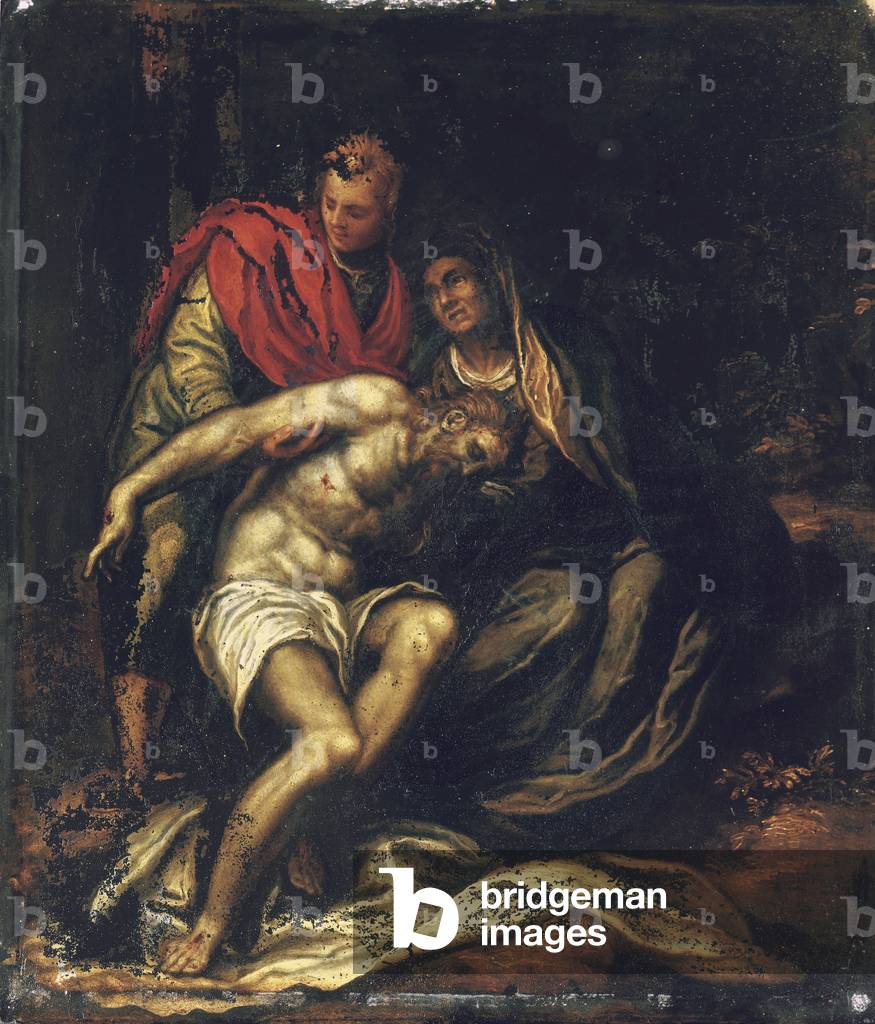 The Lamentation (oil on slate)