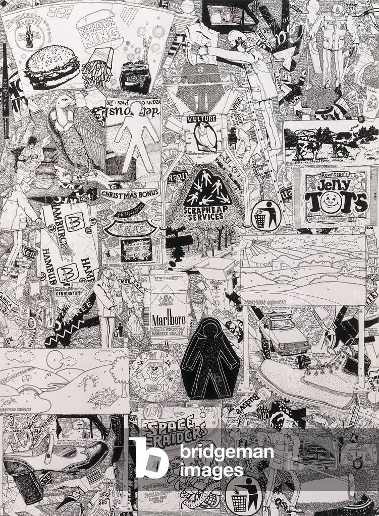 Scrapheap Drawing, 1997 (ink on paper)