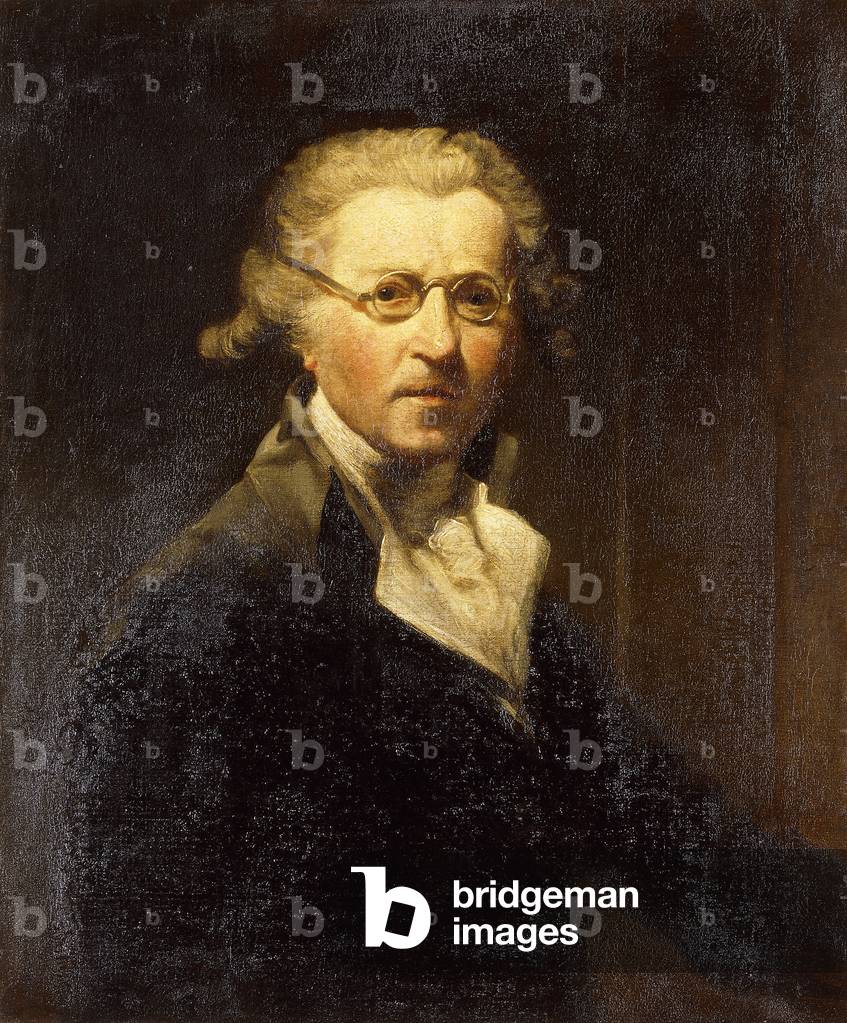 Portrait of the Artist, half-length, in an Olive Green Coat, Wearing Spectacles,  (oil on canvas)