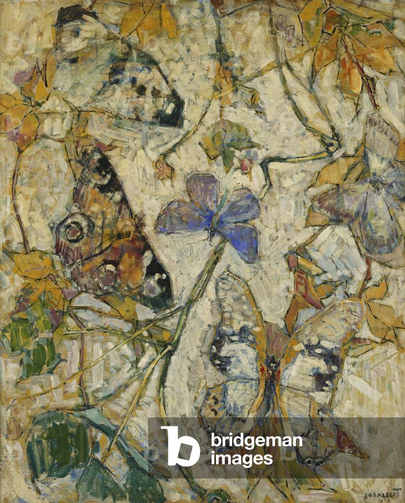 Butterflies; Les Papillons, 1918 (oil on board)