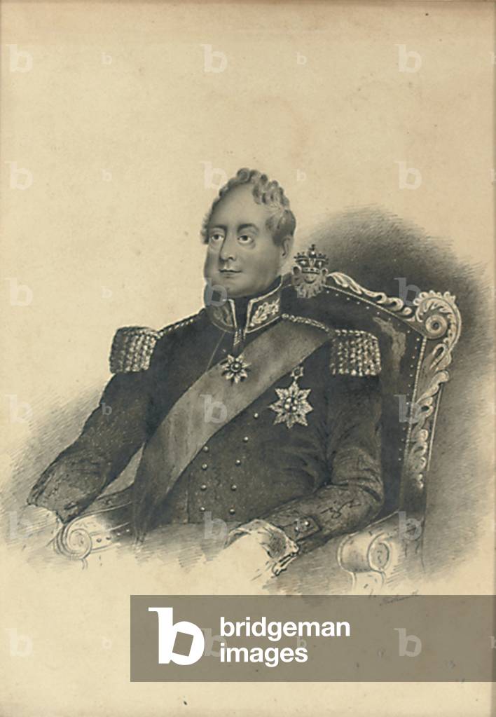 Portrait of William IV King of England (pencil on paper)