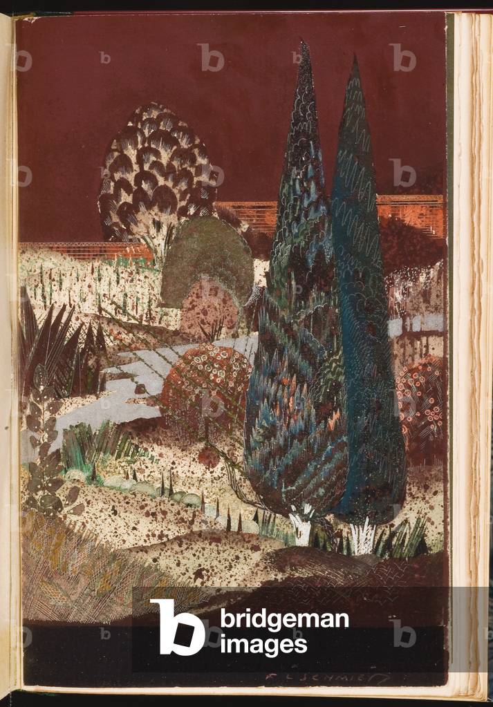 Illustration from 'The Song of Solomon', 1925 (colour litho)