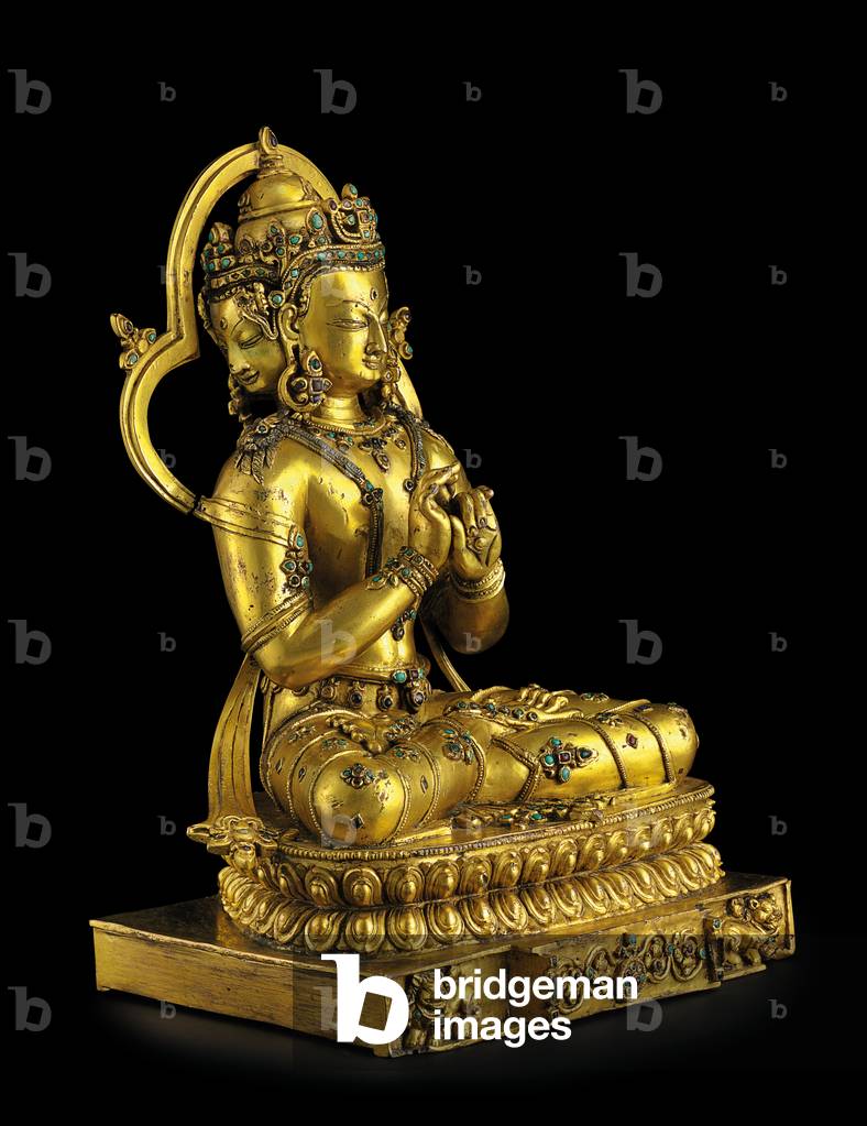 Figure of Vairochana, Densatil (gilt bronze) (see also 876882-4)