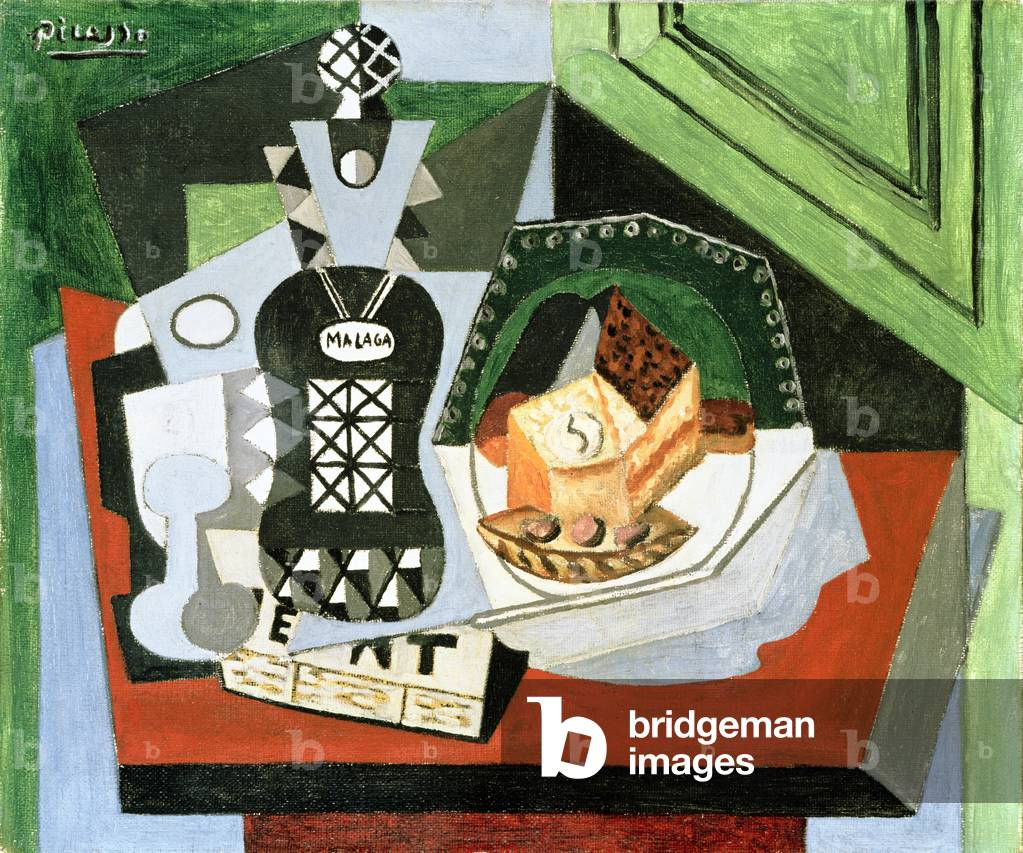 Flasche Malaga, 1919 (öl auf leinwand)