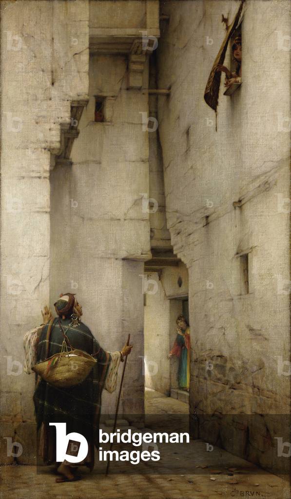The Alley (oil on canvas)