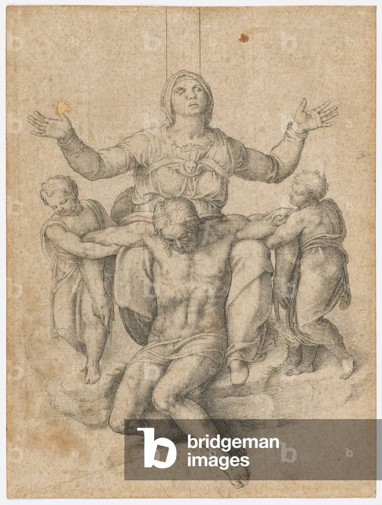 Pieta (chalk on paper)