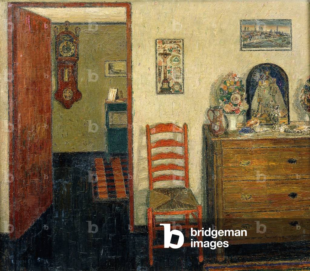 Bungalow Interior; L'Interieur de la Chaumiere - Bungalowinterieur, 1946 (oil on canvas)