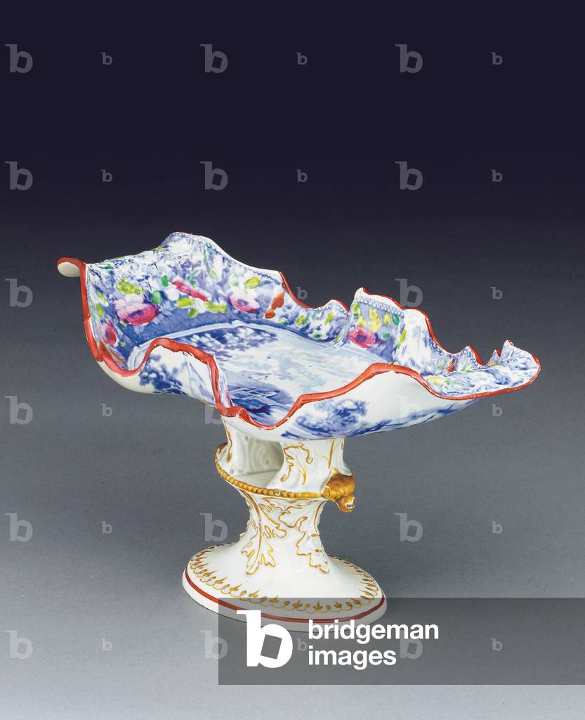Mason's blue and white comport, c.1820 (porcelain)