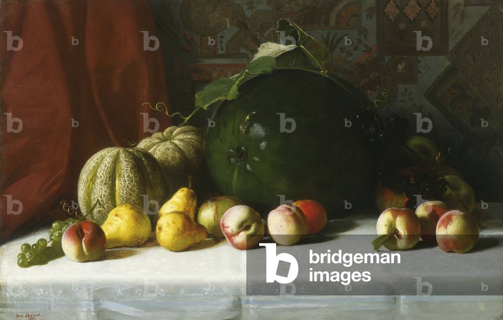 Tabletop Still Life of Fruit, 1882 (oil on canvas)