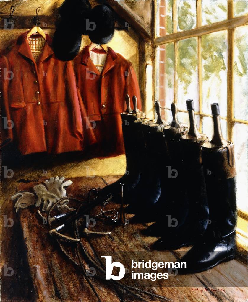 Belvoir Staff Hunting Kit, 1985 (oil on canvas)