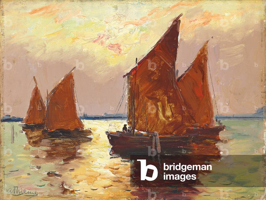 Venetian Waters  (oil on canvas)