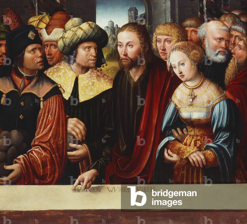 Christ and the Adultress, c.1525 (oil on canvas)