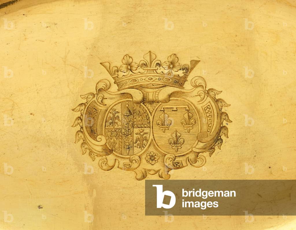 Ewer basin from the service of Charlotte Aglaé d'Orléans, Duchess of Modena and Reggio, 1719 (silver-gilt)