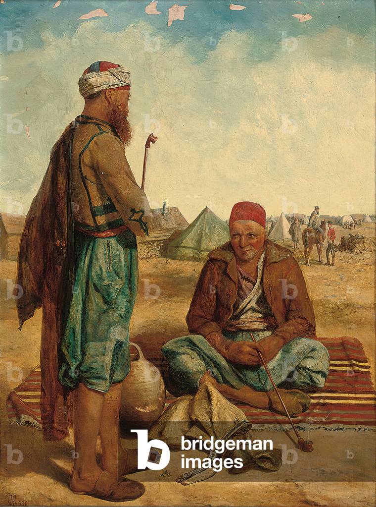 The Smokers, 1856 (oil on canvas)