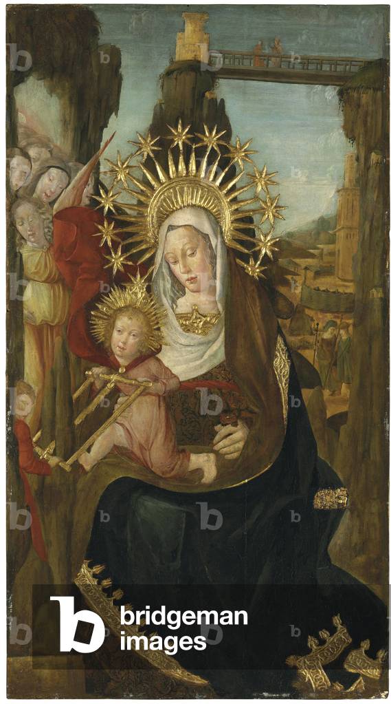 The Virgin of Montserrat, c.1530-40 (oil & gold on panel)