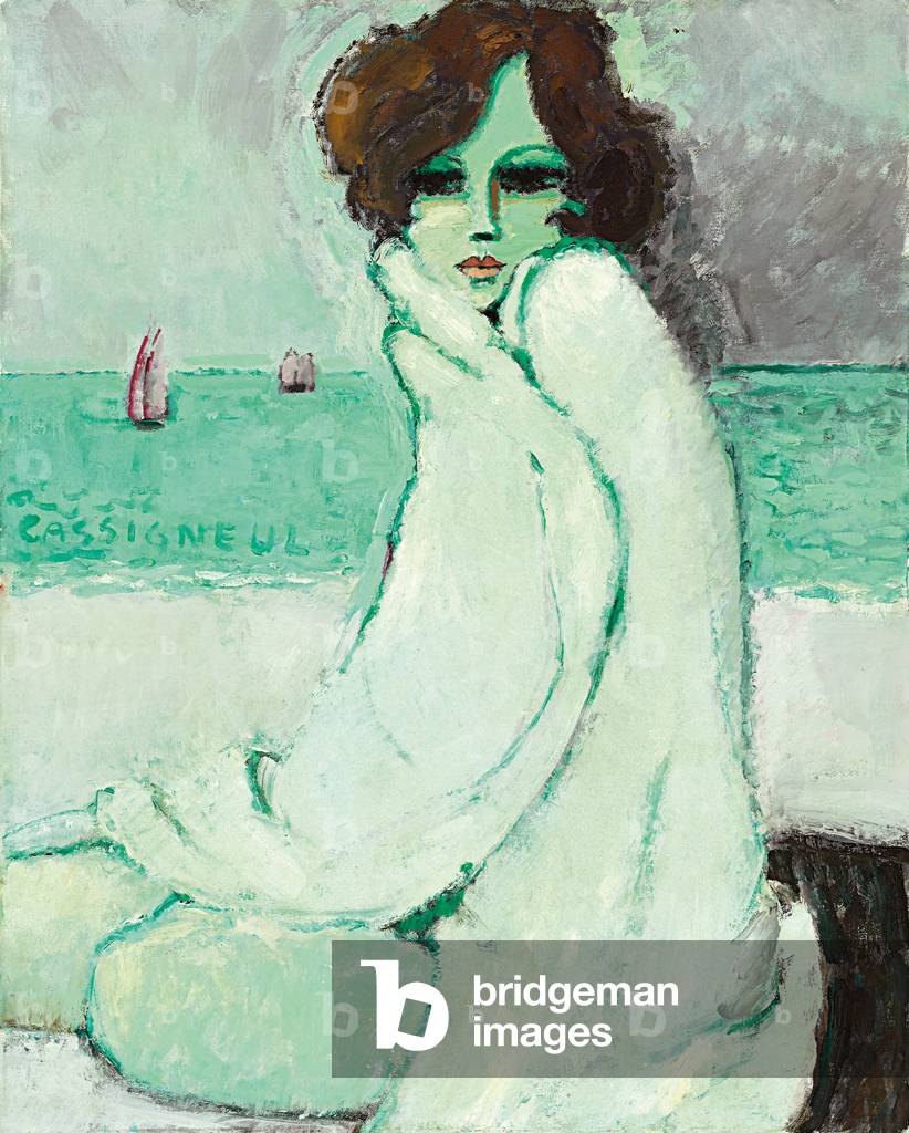 Woman in White Bathrobe; Femme au peignoir blanc, 1968 (oil on canvas)