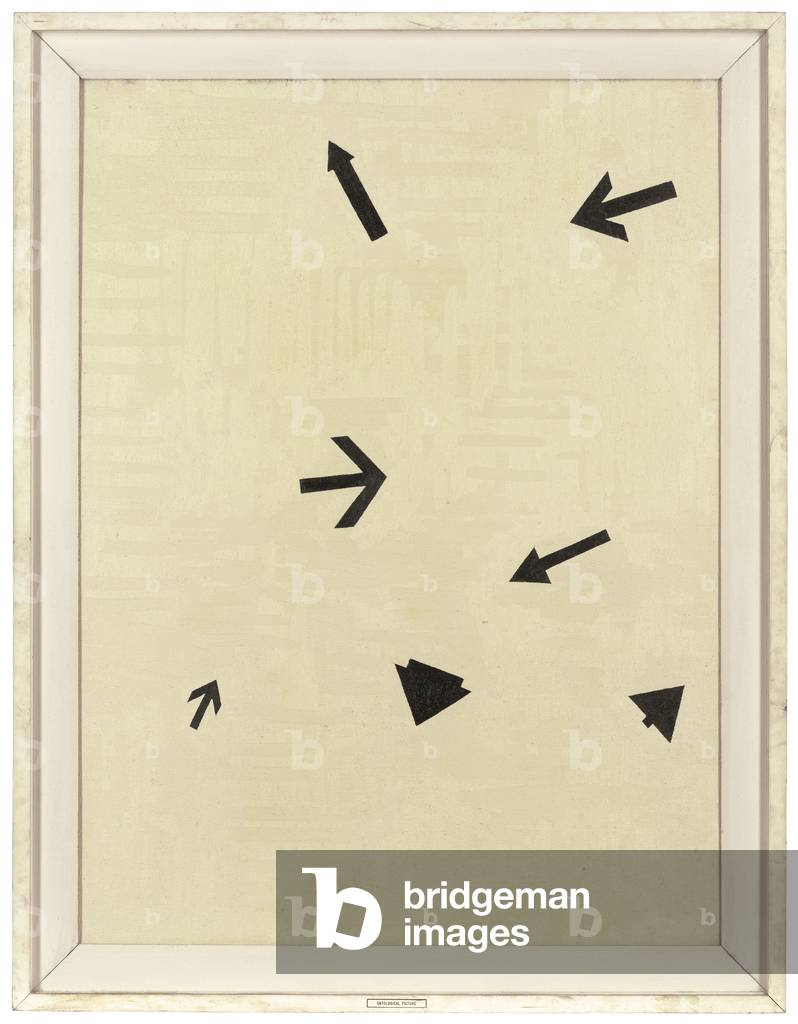 Ontological Picture, 1999 (oil and gesso on canvas in artist's frame with plastic plaque)