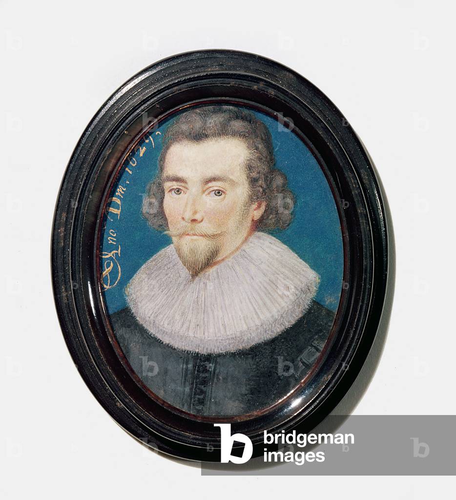 Portrait of a man, 1629 (w/c on vellum)