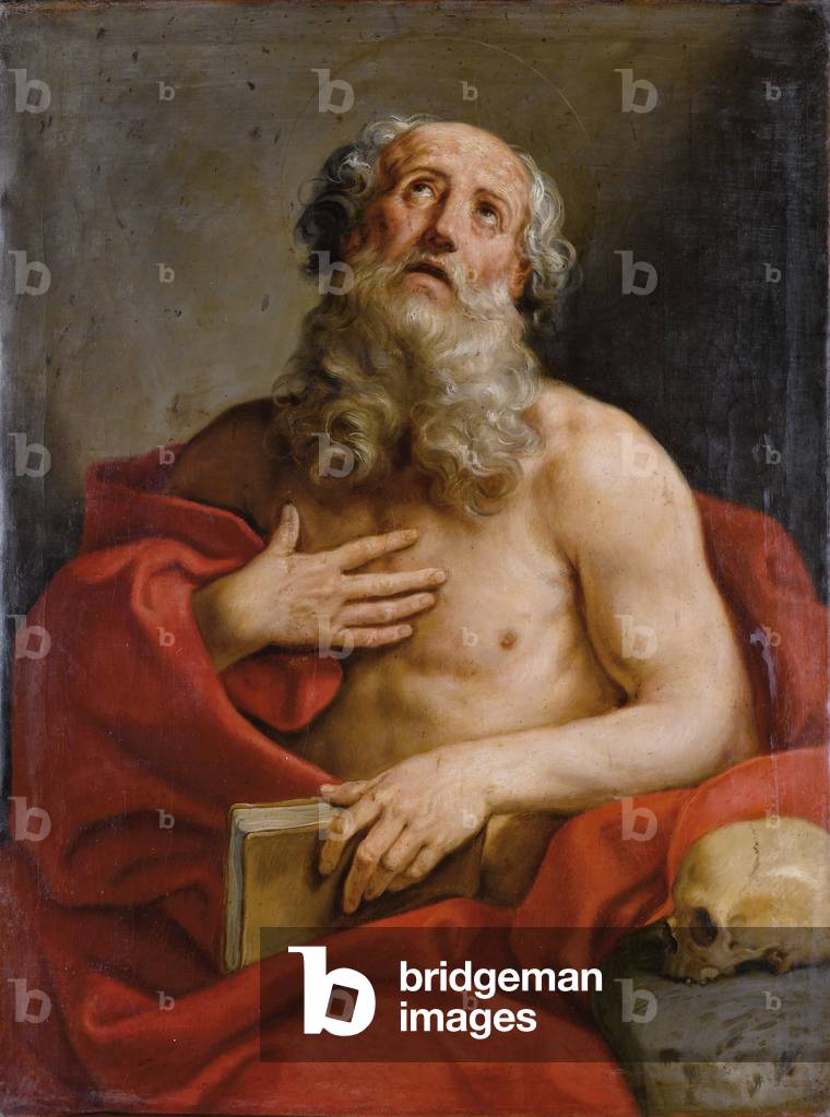 Saint Gerolamo (öl auf leinwand)