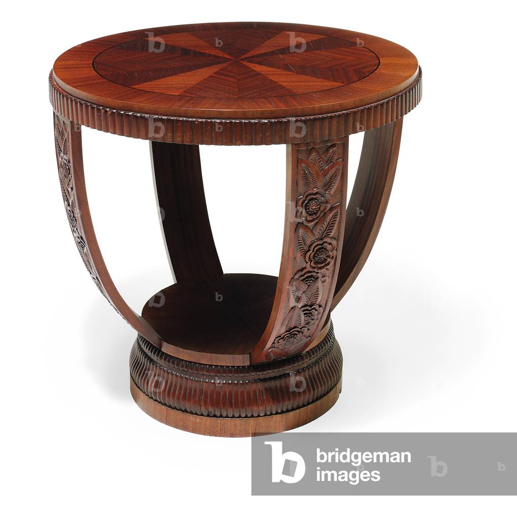 Gueridon, c.1925 (mahogany with fruitwood inlay)