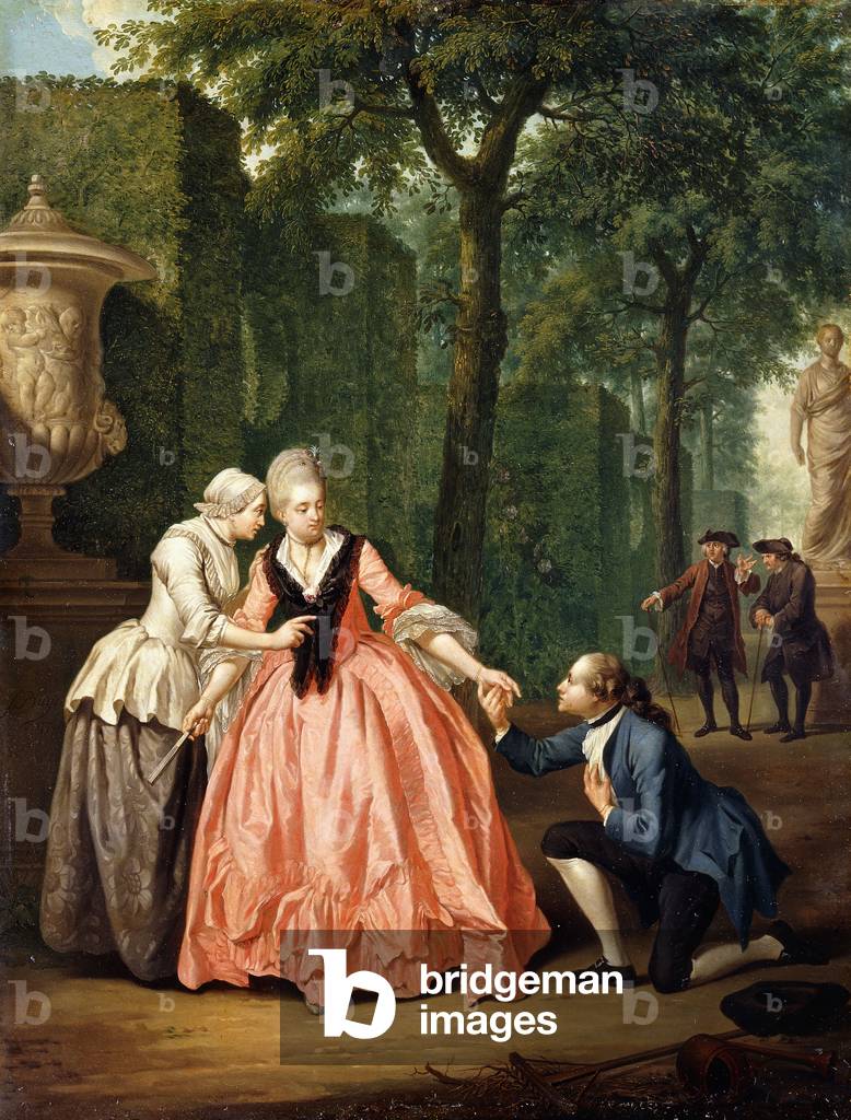 The Proposal, 1771 (oil on panel)