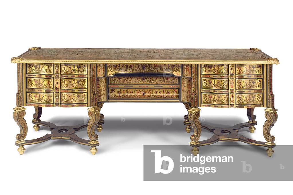 Bureau, Paris, c.1692-1710 (boulle marquetry in red tortoiseshell & ebony)