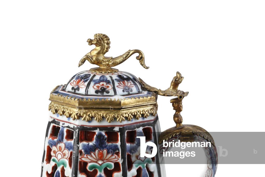 A Rare Elegantly Mounted Imari Coffee Pot and Cover (ceramic)