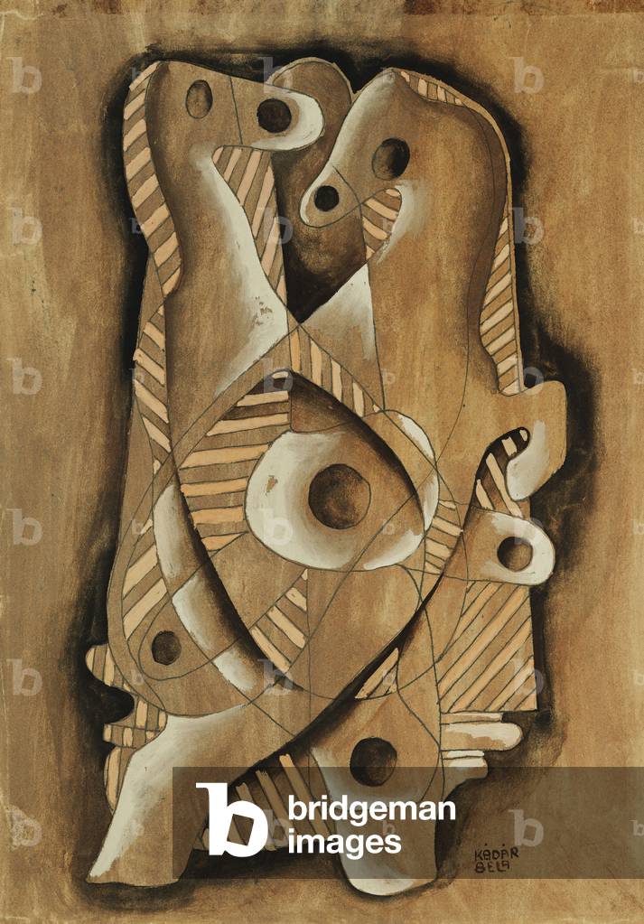 Composition, c.1923 (gouache on paper)
