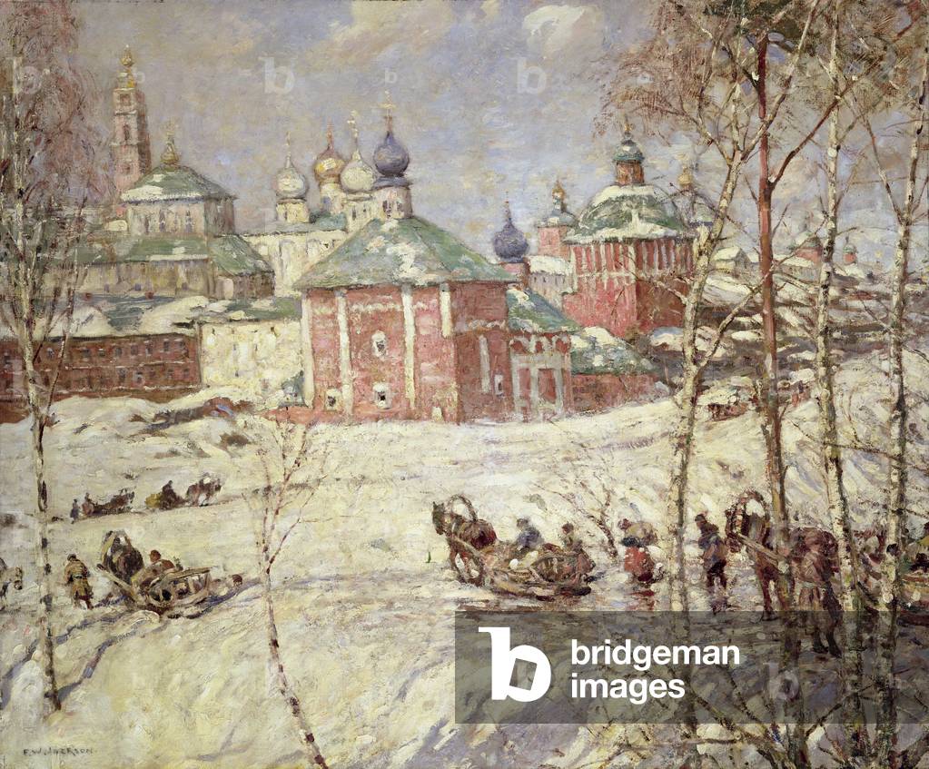The Kremlin, Moscow under snow