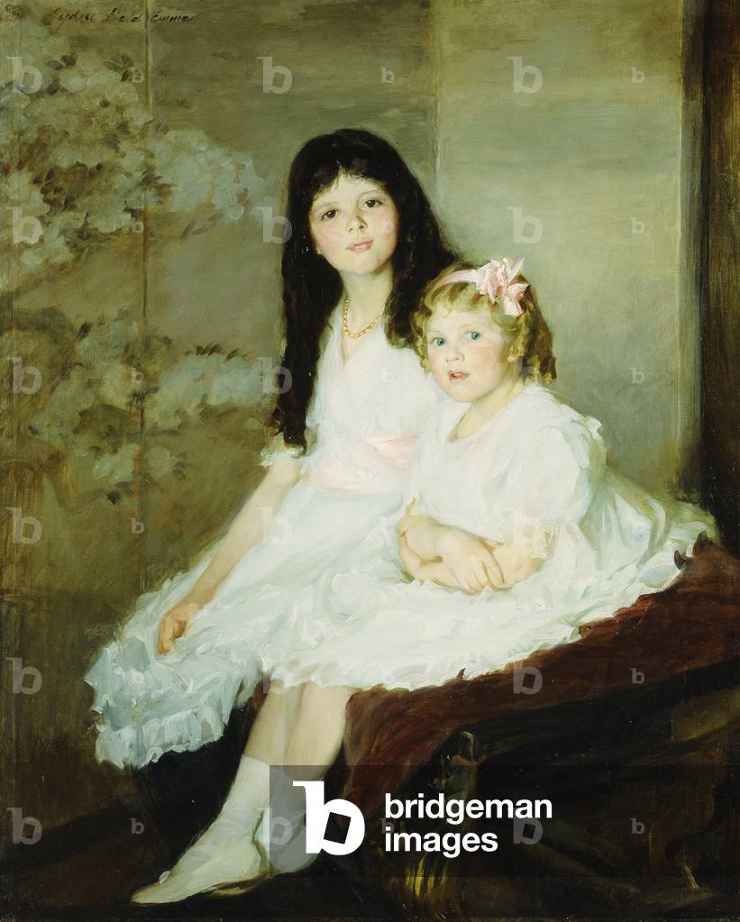 Miss Ginny and Polly,  (oil on canvas)