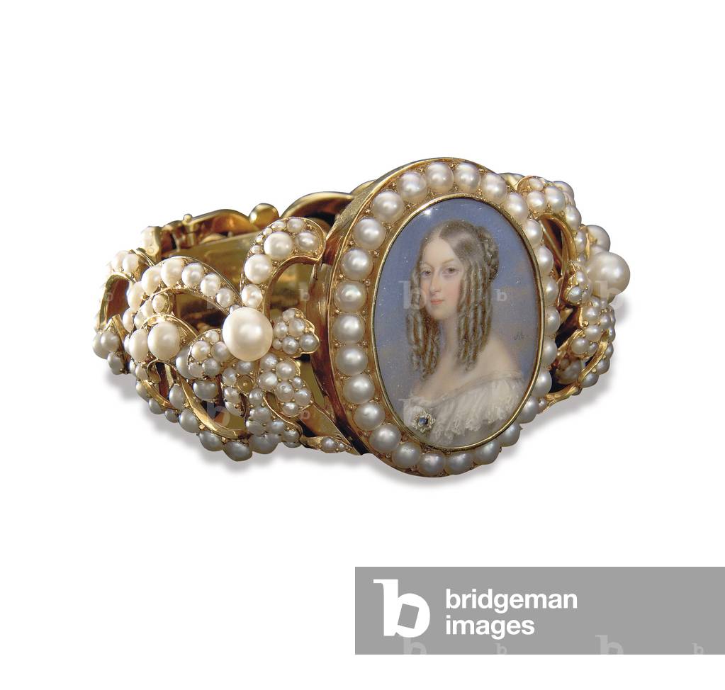 "Bracciale contenente una miniatura di Victoire", 19th Secolo di French School