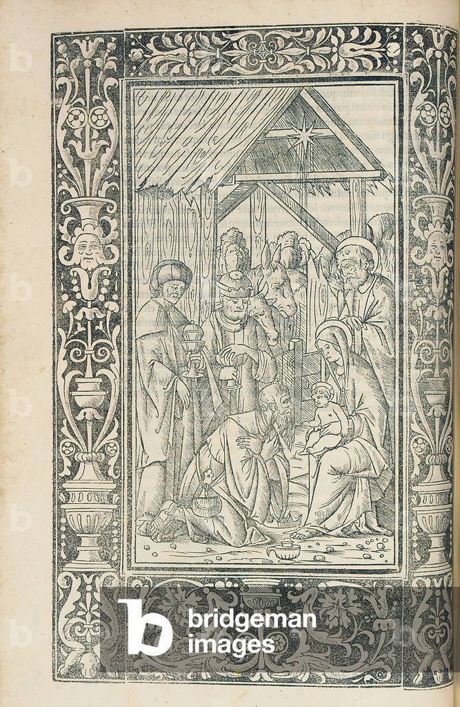Illustration from the Decachordum Christianum by Marcus Vigerius (1446-1516), Fano, 1507 (woodcut)
