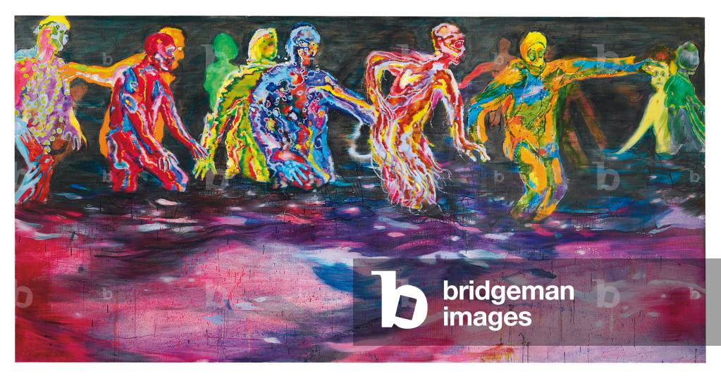 Extreme Beginning; Extrem Beginnung, 2001 (oil and lacquer on canvas)