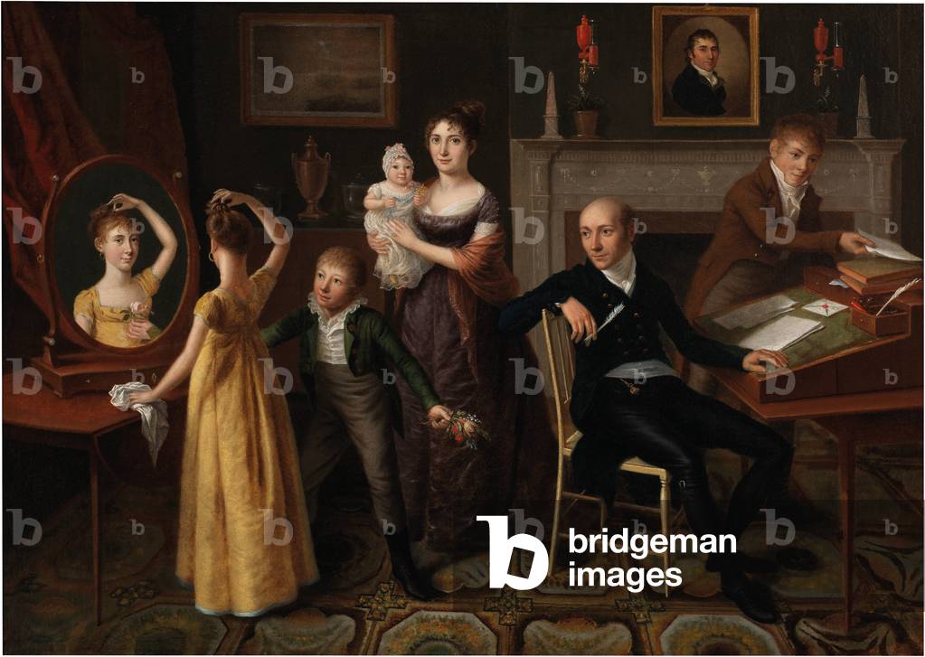 Family Group in a New York Interior, 1807 (oil on canvas)