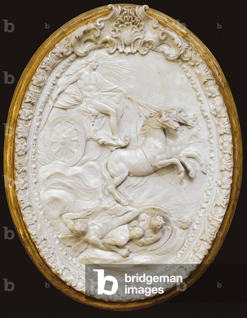 One of a series of four Doccia moulded oval plaques, mid 18th century (porcelain) (see also 862504-7)